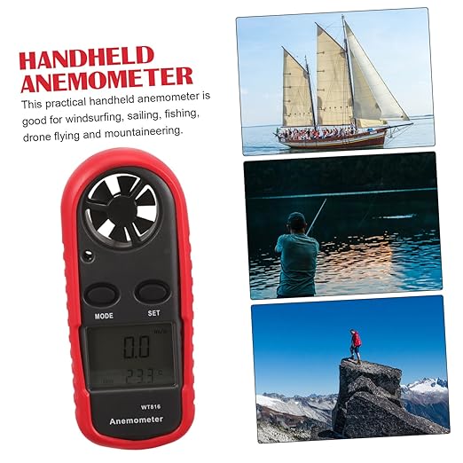 Cabilock Mini Digital Handheld Anemometer Air Flow Measurement Wind Air Velocity - Image 3