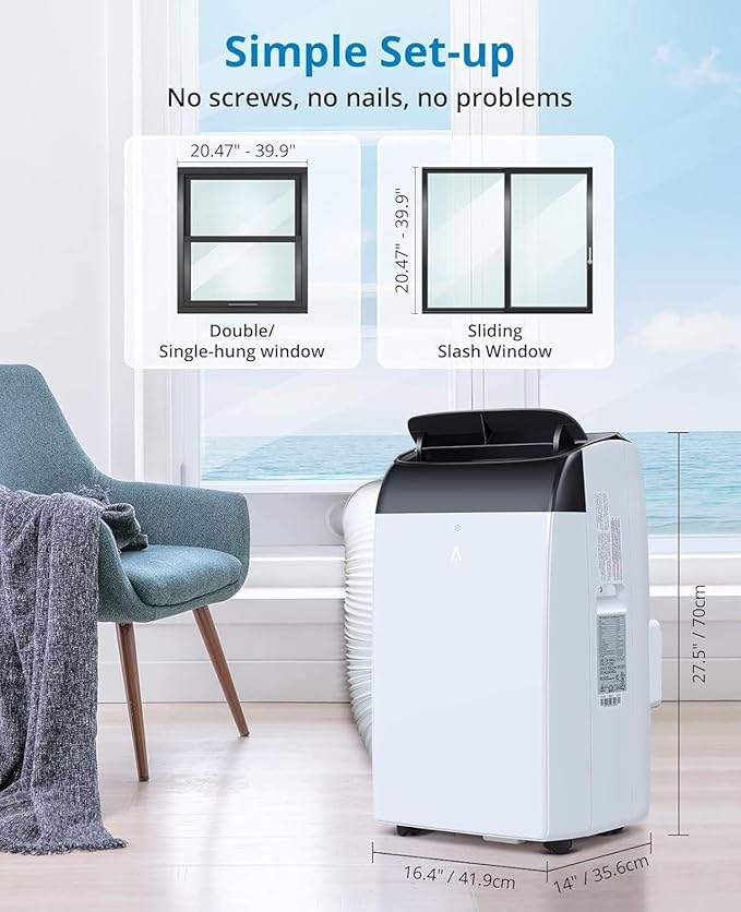 14000 BTU Portable Air Conditioner, 3-in-1 AC Unit - Image 2