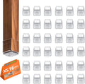 16pcs Square Chair Leg Floor Protectors, Felt Pads Chair Leg Protectors by BAIPOK