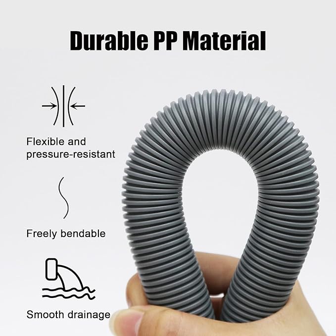 6.56 FT Universal Washing Machine Drain Hose, Drain Hose Extension Kit - Image 3