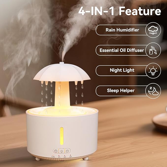 Missfly Aromatherapy Diffuser, Clouds and Cool Mist Humidifier, 360° Rotatable - Image 5