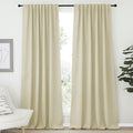 NICETOWN Farmhouse Curtains for Bedroom, Room Darkening Curtains by NICETOWN
