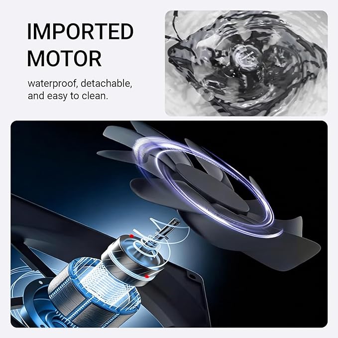 Punch-Free Etractable Window Exhaust Fan Bedroom Ktchen Window Exhaust Fan - Image 5