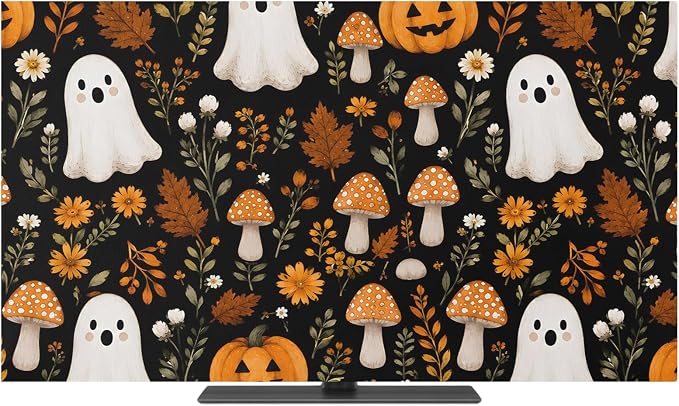 Halloween Cute Ghosts Indoor TV Cover, Elastic TV Screen Protector Small by Unknown