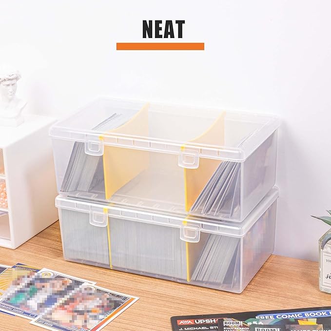 400 Count Plastic Trading Card Storage Box - Image 5