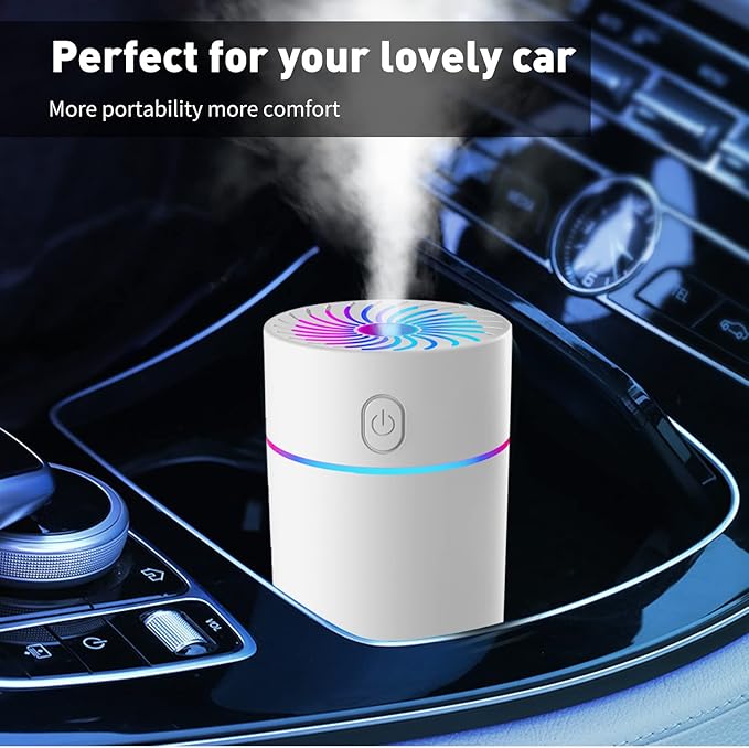 Portable Mini Humidifier with 7-color Lights, Cool Mist Small Desk Humidifiers - Image 5