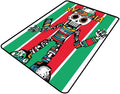 Wall-to-Wall Carpeting, Skull Robot Pattern Printing Non-Slip Area Rugs Fade by Snarena