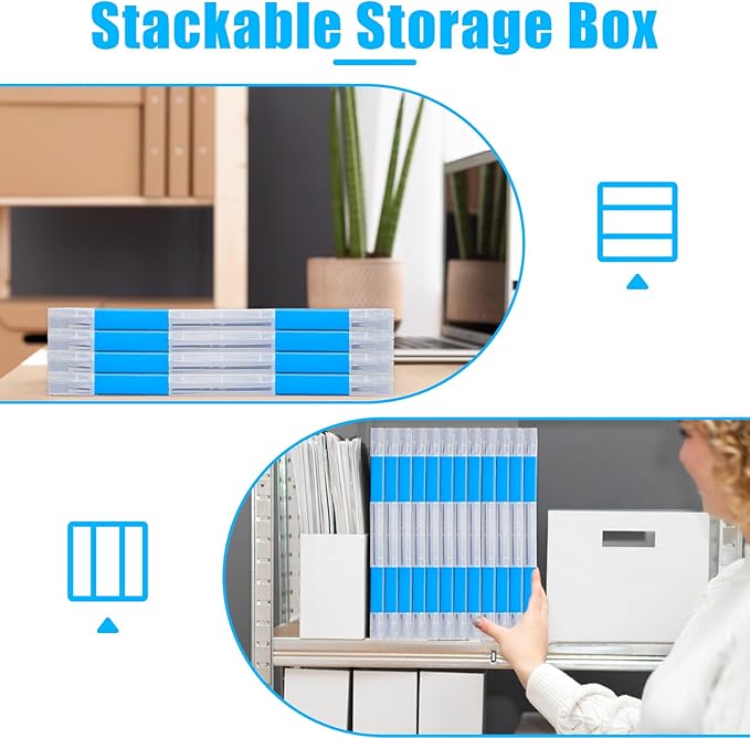 SAYEEC Portable Project Case A4 Plastic Transparent File Storage Box - Image 4