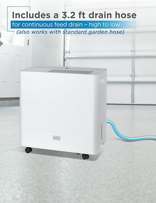 BLACK+DECKER 30-Pint Portable Dehumidifier, Dehumidifier - Image 6