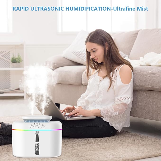 2L humidifiers for bedroom humidifier Home Ultra-Quiet 28 dB Quiet Supersized - Image 3