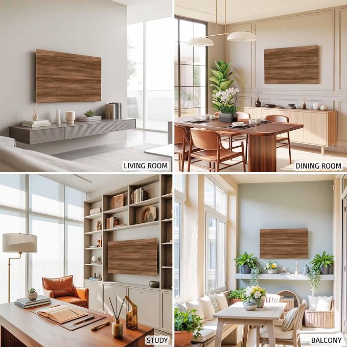Farmhouse Wood Grain Retro Indoor TV Cover, Elastic TV Screen Protector Farm - Image 6