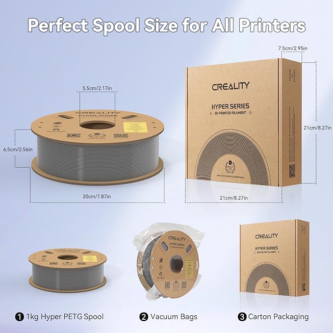 Official Creality Hyper PETG Filament 1.75mm, High Speed 600mm/s 3D Printer - Image 7