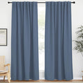 NICETOWN Living Room Blackout Curtains, Stone Blue Blackout Window Covering by NICETOWN