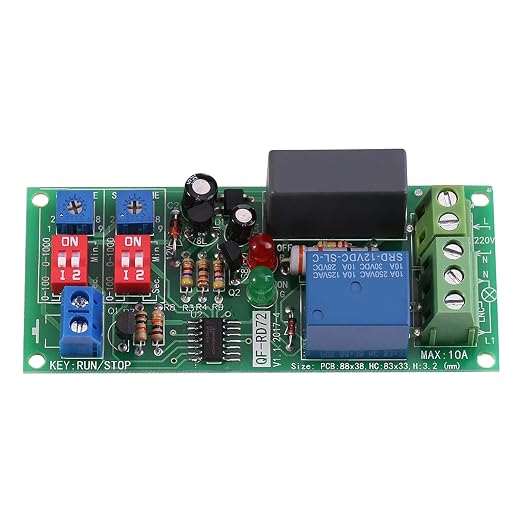 Timer Relay Module, AC100V-250V, Infinite Cycle Timer Delay On/Off Switch by Unknown