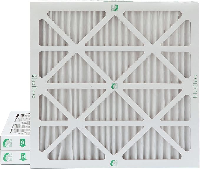 Glasfloss 24x24x2 MERV 13 AC & Furnace 2" Depth Air Filters. Box of 3. Actual by Glasfloss