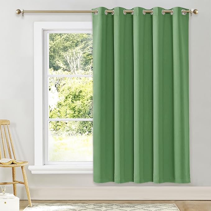 NICETOWN Blackout Wide Blinds for Sliding Door, Forest Green, W70 x L72 by NICETOWN