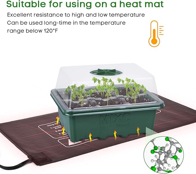 MIXC 10 Packs Seed Starter Tray Seed Starter Kit Seed Starting Trays Plant - Image 5