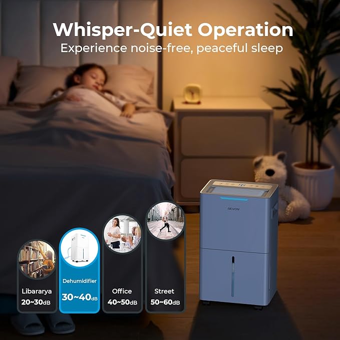 1500 Sq.ft Dehumidifier for Basement, SEAVON 21 Pint Dehumidifiers - Image 6