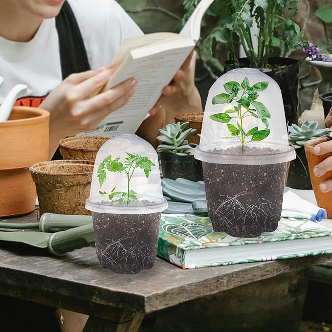 JOPY 30 Pack 4 Inch Plastic Nursery Pots - Image 4