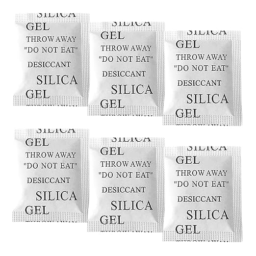 Reusable Desiccant Bags, 100 x 1 Gram Silica Gel Packets by Unknown