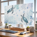 Summer Sea Turtle Fish Coral Indoor TV Cover, Elastic TV Screen Protector by Unknown