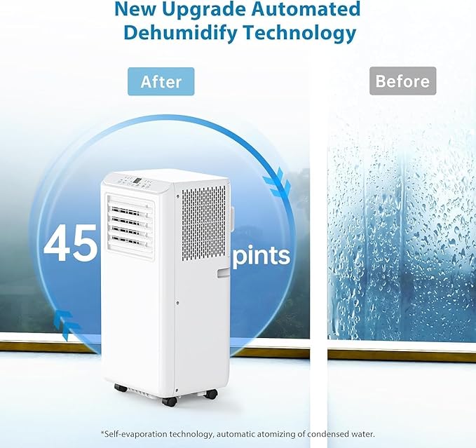 Rapid Breeze 8, 000 BTU Portable Air Conditioner - 3 in-1 AC Unit - Image 4