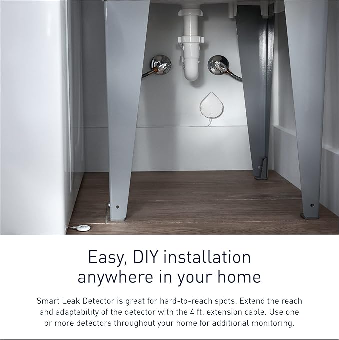 Moen Flo Smart Water Leak Detector, Drip or Flood Sensor Alarm - Image 5