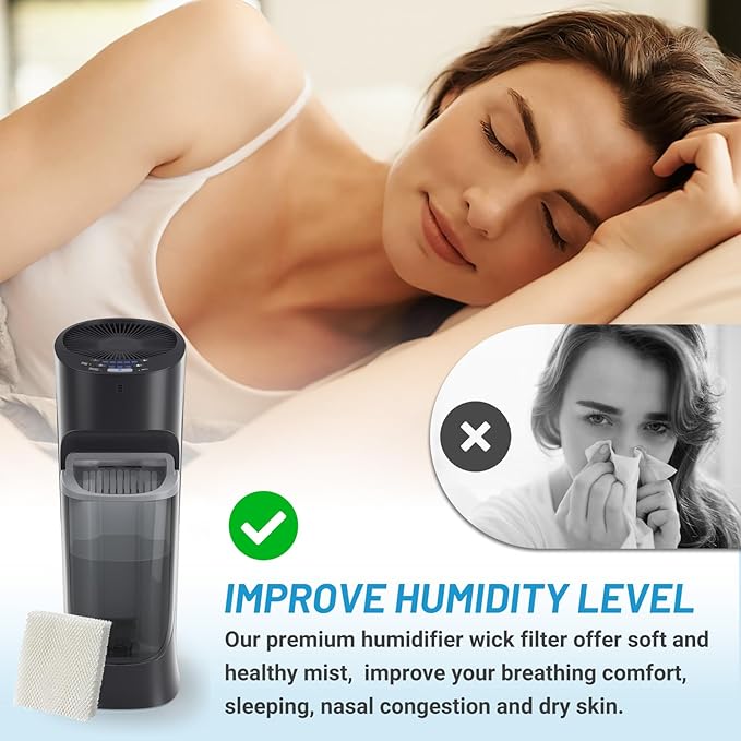 Lemige 6 Pack Humidifier Wicking HFT600 Filters T Compatible - Image 6