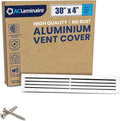 30x4 Inch Air Return Vent Cover Decorative – Premium Aluminum AC Vent Cover by LAMINAIRE
