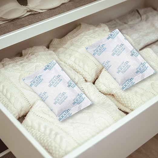 Moisture Absorbers – 100 Gram 12 Packs Silica Gel Packets, Desiccant Packs - Image 7