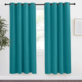 NICETOWN Peacock Teal Blackout Curtains 78inch Length, 1 Panel, W55 x L78 by NICETOWN