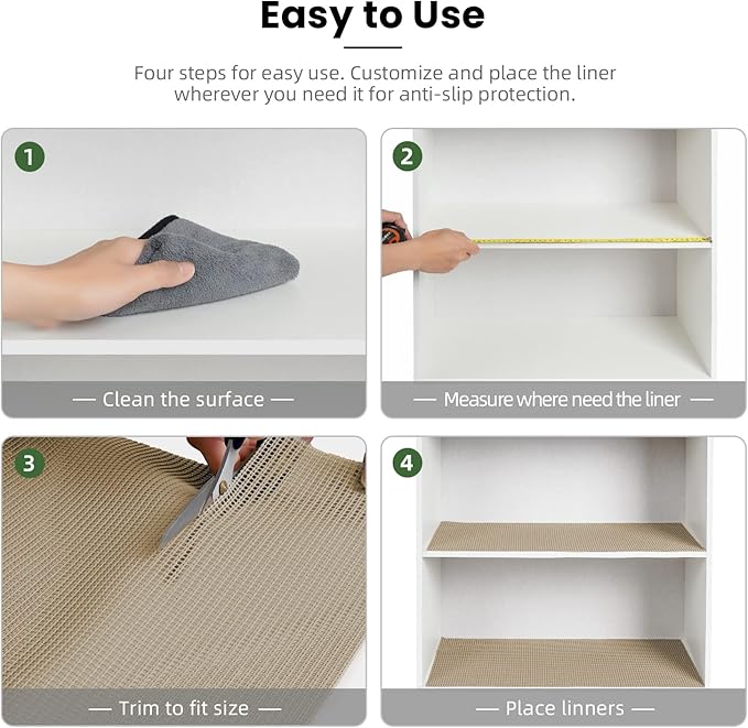 BAGAIL Drawer and Shelf Liner, 20 in X 20 Ft Non-Adhesive Shelf Liners - Image 6