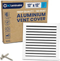 12x12 Inch Air Return Vent Cover Decorative – Premium Aluminum AC Vent Cover by LAMINAIRE