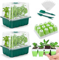 Seed Starter Tray, 24 Cells Indoor Seed Starter Kit, Flexible Silicone Designed by Ryscam