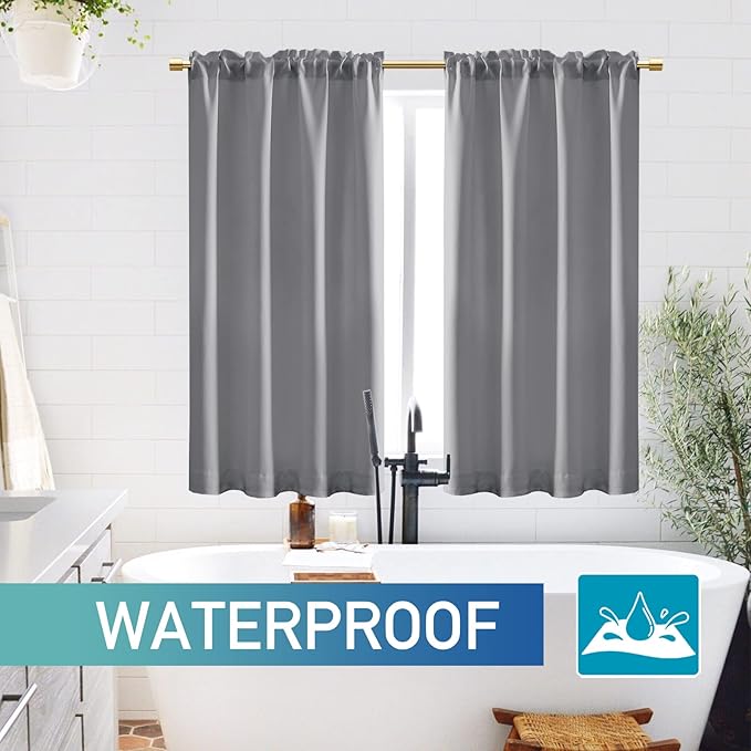 Light Grey Curtains 42 Inch Length - Image 6