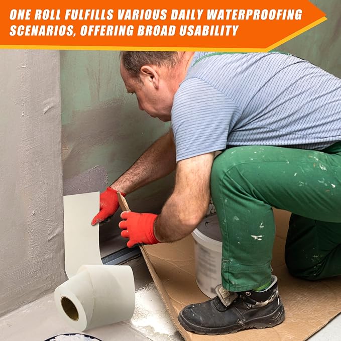 6 Inch x 100 ft Waterproofing Membrane Fabric Roll DIY Shower Waterproofing - Image 6