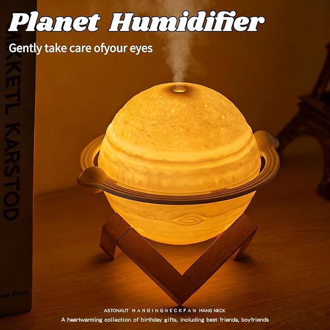 Mini Humidifier, Moon Lamp Desktop Humidifier - Image 2