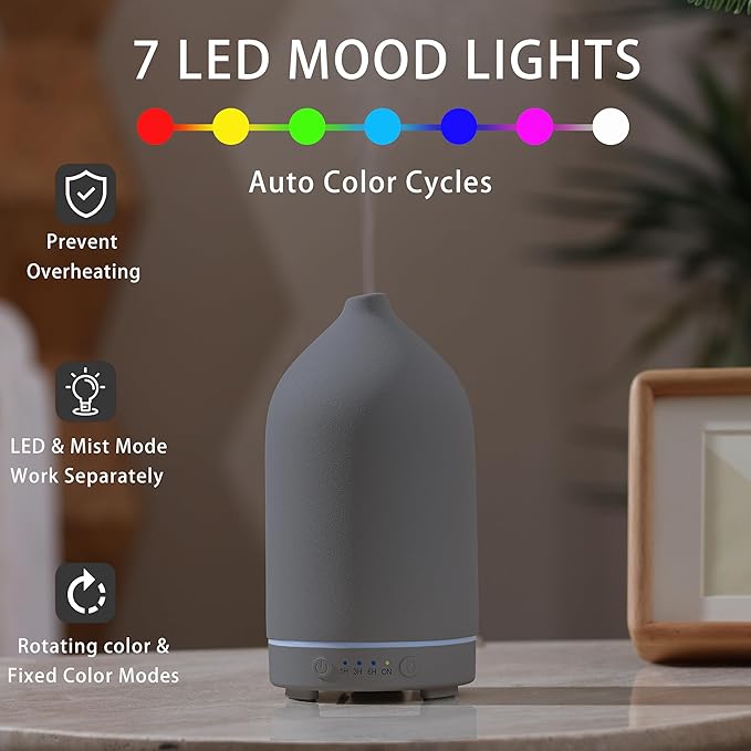200ML Ceramic Essential Oil Diffuser - Image 6