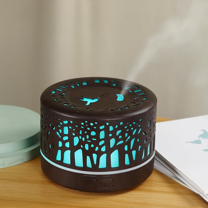 Wild Essentials 700ml Designer Large Room Essential Oil Diffuser, 5 in 1 - Image 2