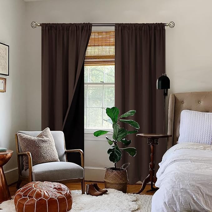 BGment 100% Blackout Curtains for Living Room 95 Inch Length, Extra Long Room - Image 2