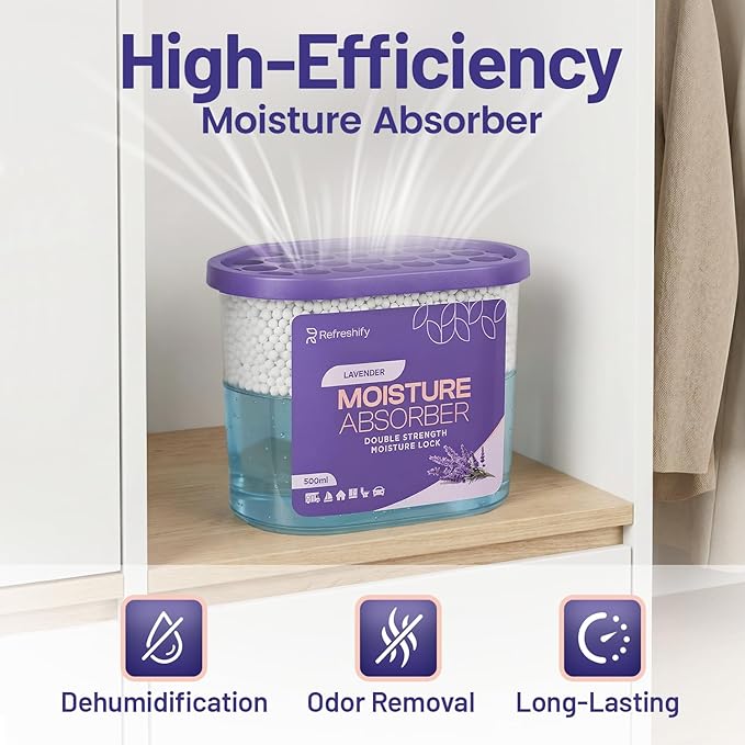 Premium Moisture Absorbers and Dehumidifier Tubs – High-Efficiency Closet - Image 4