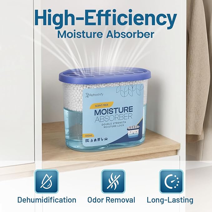 Premium Moisture Absorbers and Dehumidifier Tubs – High-Efficiency Closet - Image 4