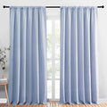 NICETOWN Blackout Curtains Window Draperies, Vintage Blue, 70 by 95 inches Long by NICETOWN