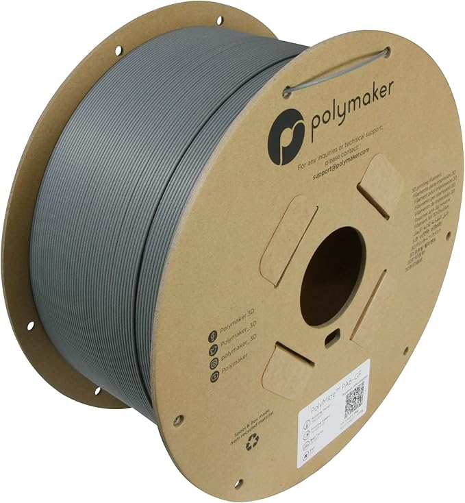 Polymaker PA6-GF Nylon Filament 1.75mm 2kg Grey Glass Fiber Nylon 3D Printing by Polymaker