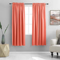 DONREN Coral Room Darkening Curtain Panels by DONREN