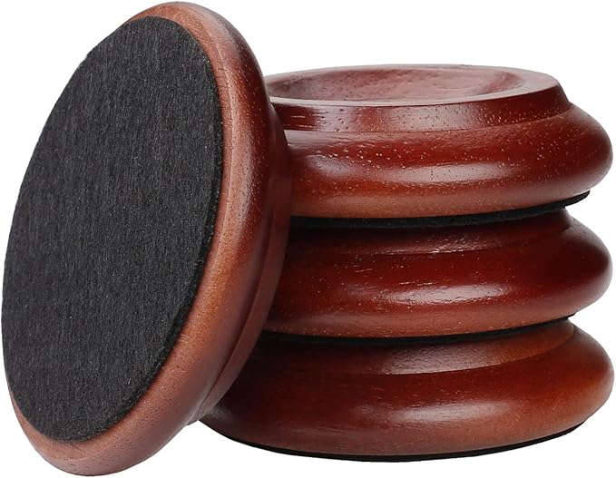 4 Pcs Solid Wood Upright Piano Caster Cups, Furniture Caster Cups, HilerPunk by HilerPunk