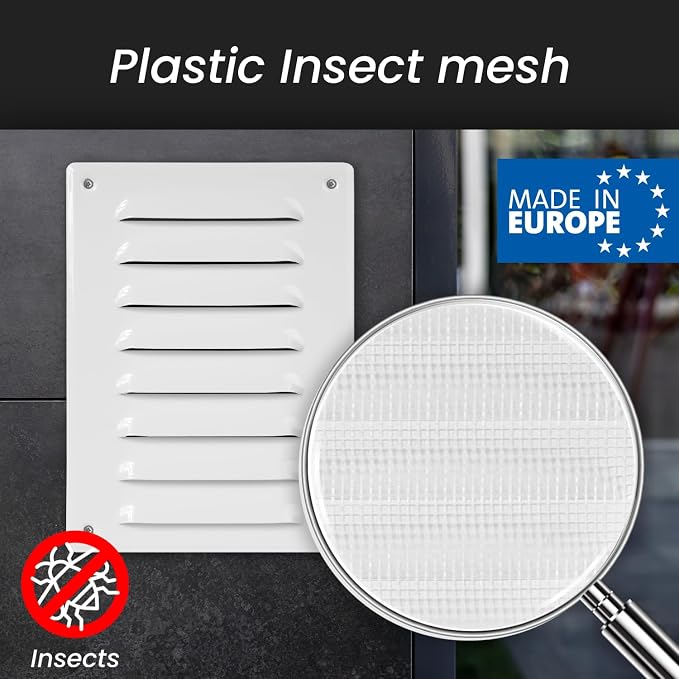 Repa Market 10" x 11" White Steel Vent Cover – Wall & Ceiling Air Return Grille - Image 4
