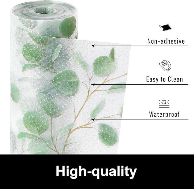 Cooyes Shelf Liners for Kitchen Cabinets Refrigerator Liners Waterproof & - Image 2