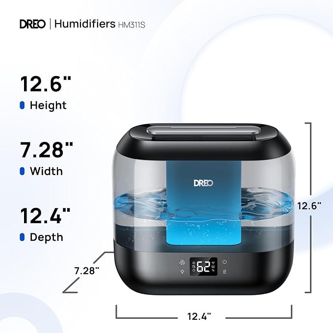Dreo Smart Humidifiers for Bedroom-Filter Included, Top Fill 4L Humidifier - Image 9