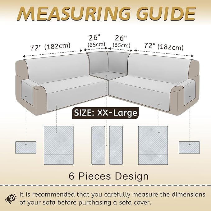 Arfntevss Waterproof Sectional Couch Covers L Shape Washable Velvet Sofa Cover - Image 5